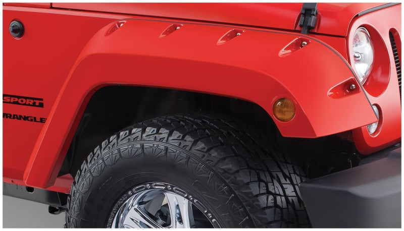 Load image into Gallery viewer, Bushwacker 07-18 Jeep Wrangler Pocket Style Flares 2pc - Black
