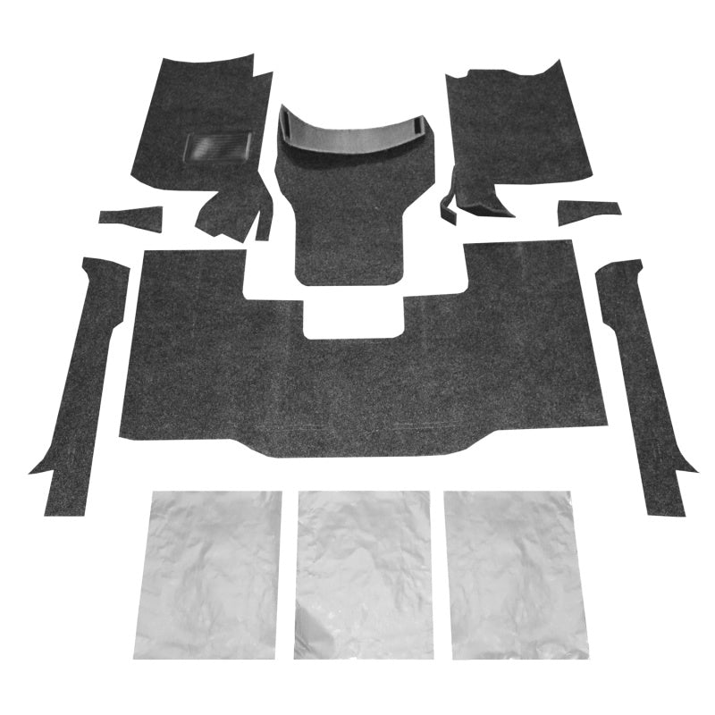 Load image into Gallery viewer, BedRug 76-95 Jeep CJ-7/YJ Front Kit 8pc Floor Kit (Incl Heat Shields)
