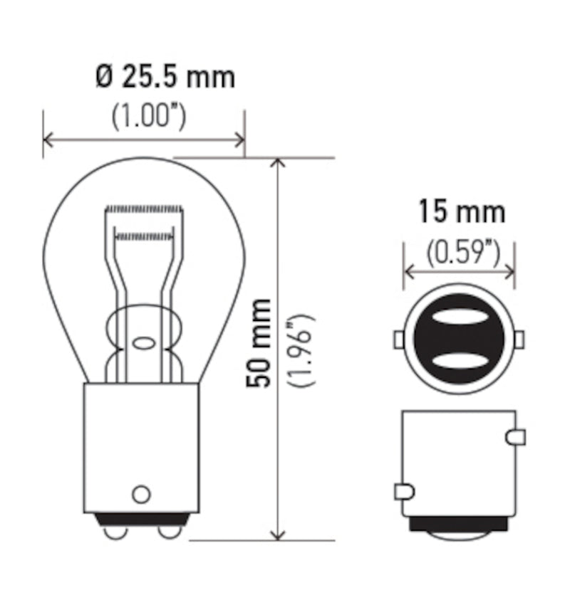 Load image into Gallery viewer, Hella Bulb 7537 24V 21/5W BAY15d S8
