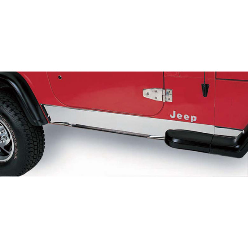 Load image into Gallery viewer, Rugged Ridge 97-06 Jeep Wrangler TJ Stainless Steel Rocker Panel Cover
