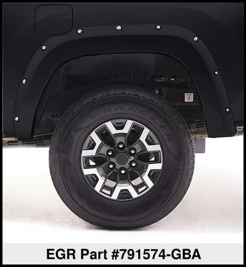 Load image into Gallery viewer, EGR 14+ Chev Silverado 6-8ft Bed Bolt-On Look Color Match Fender Flares - Set - Black
