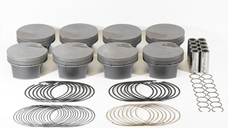 Load image into Gallery viewer, Mahle MS Piston Set SBF 395ci 4.040in Bore 3.85in Stroke 6.0in Rod .927 Pin -3cc 11.7 CR Set of 8
