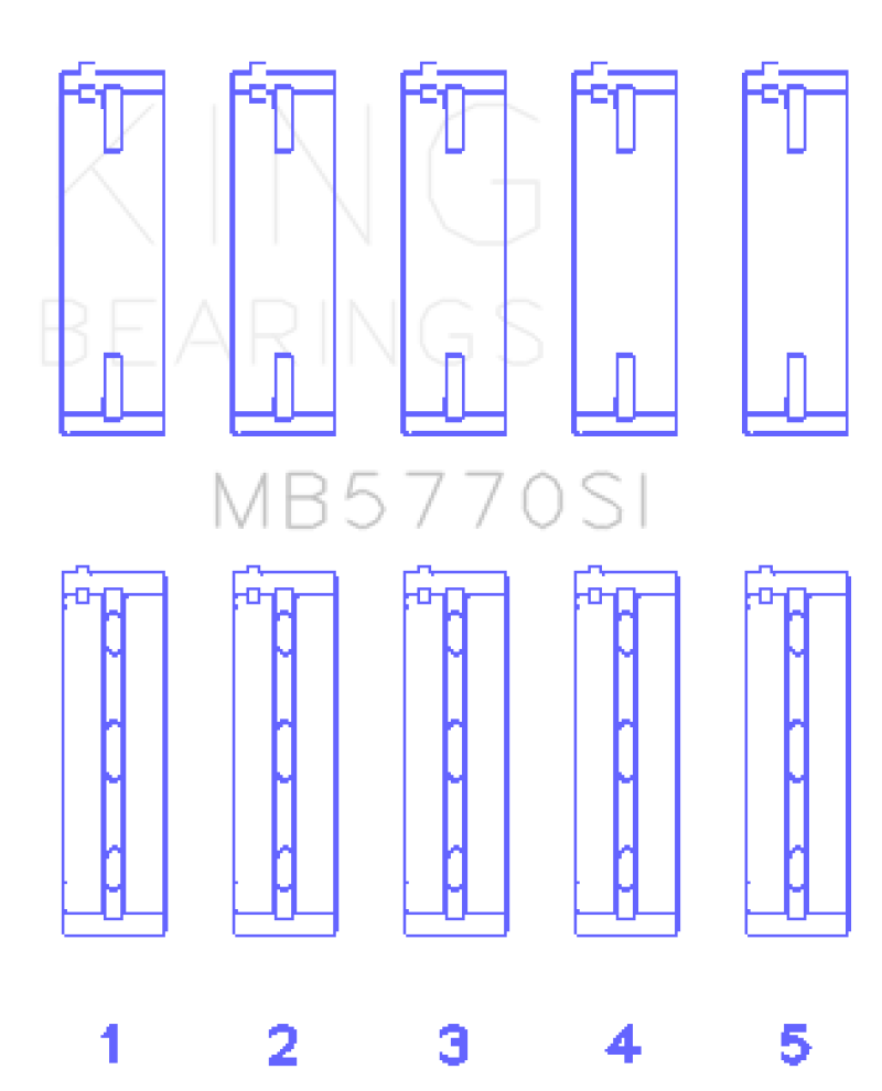 Load image into Gallery viewer, King Engine Bearings Nissan/Infiniti VK45 - VK50 - VK56 Main Bearing Set - Size STD
