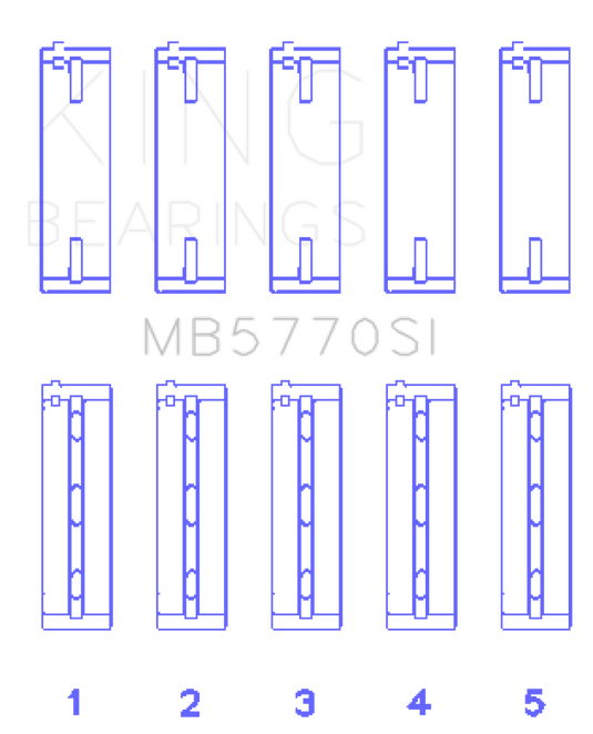 King Engine Bearings Nissan/Infiniti VK45 - VK50 - VK56 Main Bearing Set - Size STD