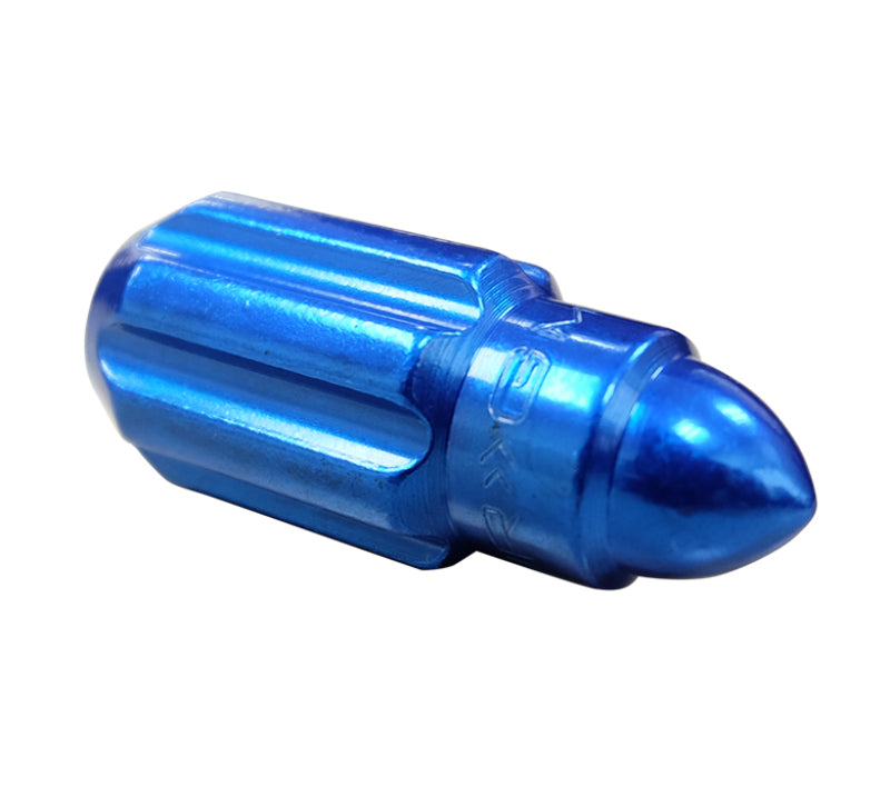 Load image into Gallery viewer, NRG 500 Series M12 X 1.5 Bullet Shape Steel Lug Nut Set - 21 Pc w/Lock Key - Blue
