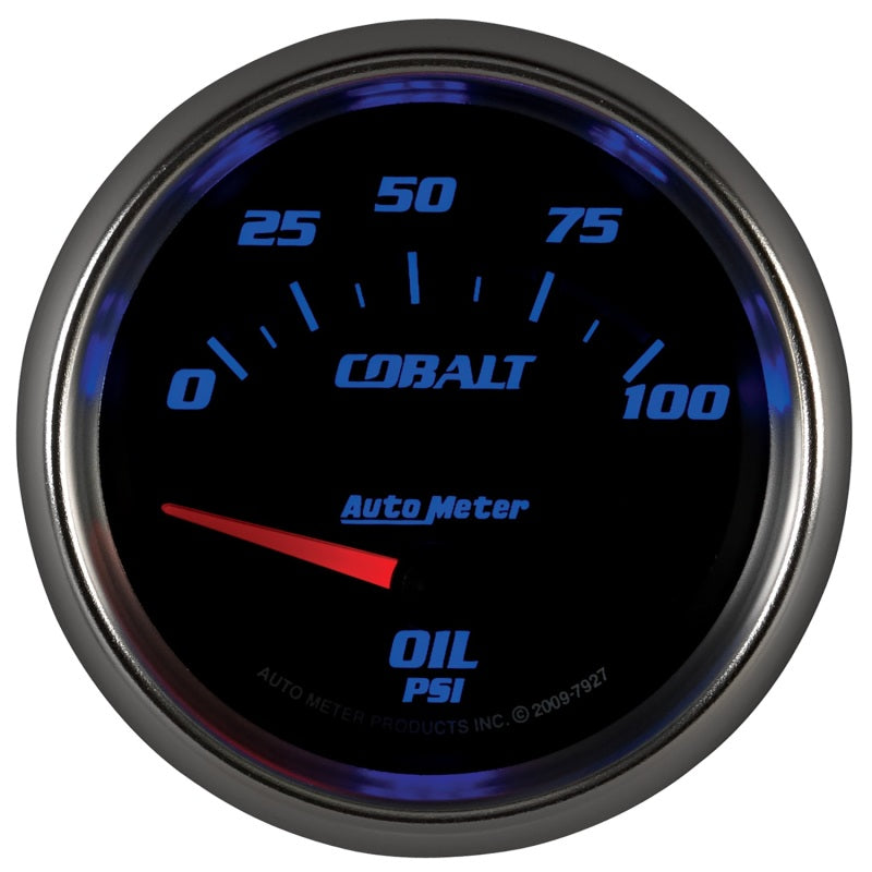 Load image into Gallery viewer, Autometer Cobalt 66.7mm 0-100 PSI Oil Pressure Gauge
