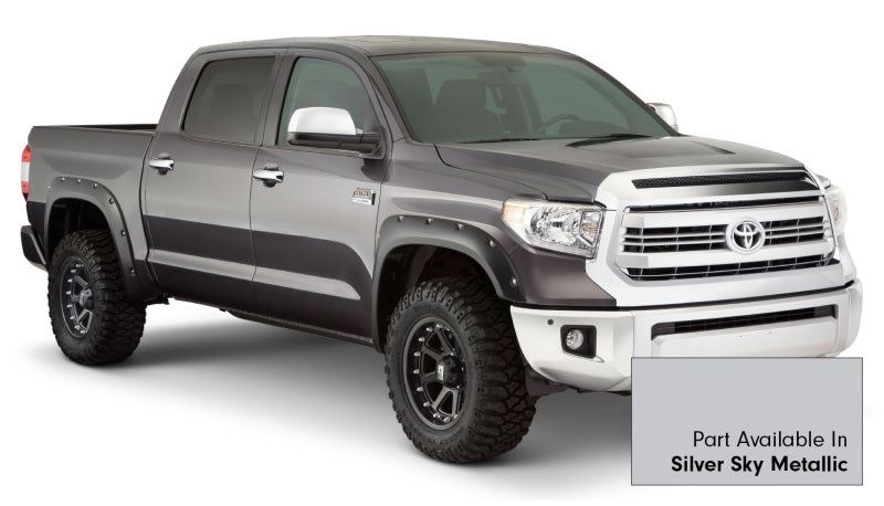 Load image into Gallery viewer, Bushwacker 16-18 Toyota Tundra Fleetside Pocket Style Flares 4pc 66.7/78.7/97.6in Bed - Silver Sky
