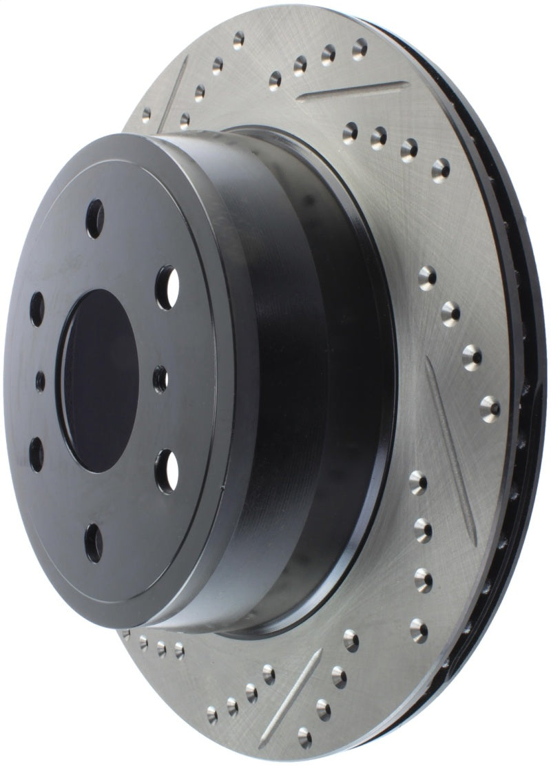 Load image into Gallery viewer, StopTech 05-10 GMC Sierra (w/ Rear Drum) / 07-09 GMC Yukon Rear Right Slotted &amp; Drilled Rotor

