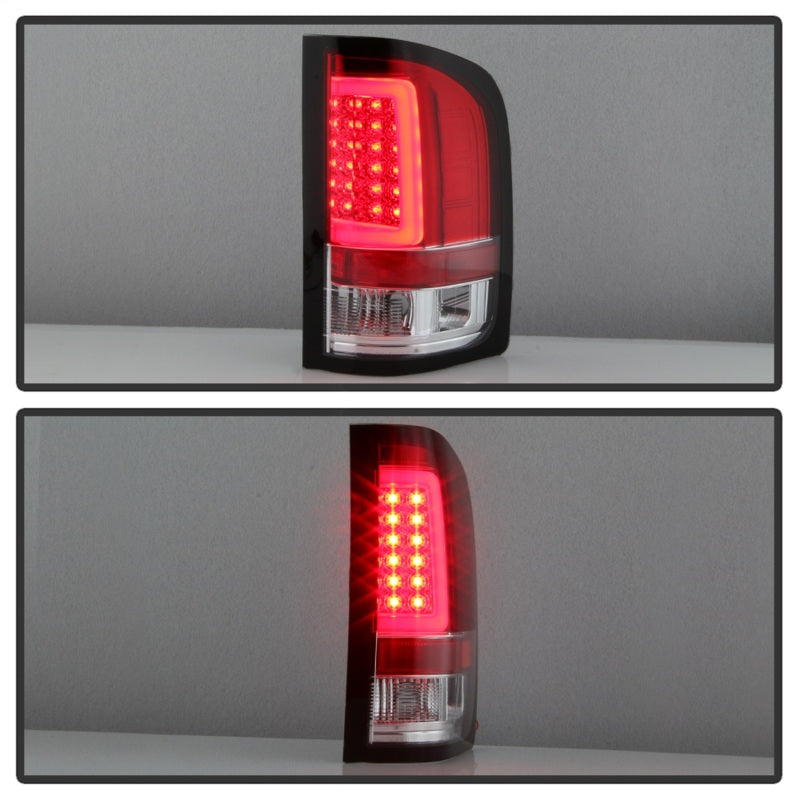 Load image into Gallery viewer, Spyder 07-13 Silverado (Will Not Work w/2010 921 Bulb) V3 Tail Lights Rd/Clr ALT-YD-CS07V3-LBLED-RC
