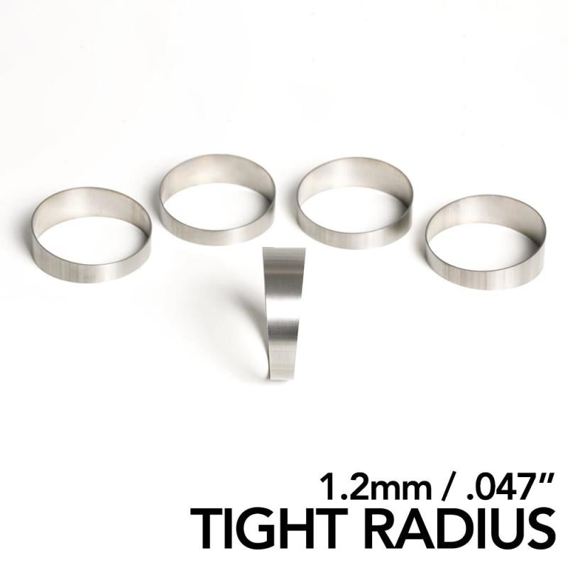 Load image into Gallery viewer, Ticon Industries 1.25in 45 Degree 1.7D/2.13in CLT TR 1.2mm/.047in Wall Titanium Pie Cuts - 5pk
