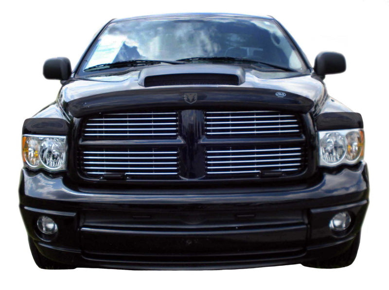 Load image into Gallery viewer, AVS 03-05 Dodge RAM 2500 Bugflector Deluxe 3pc Medium Profile Hood Shield - Smoke
