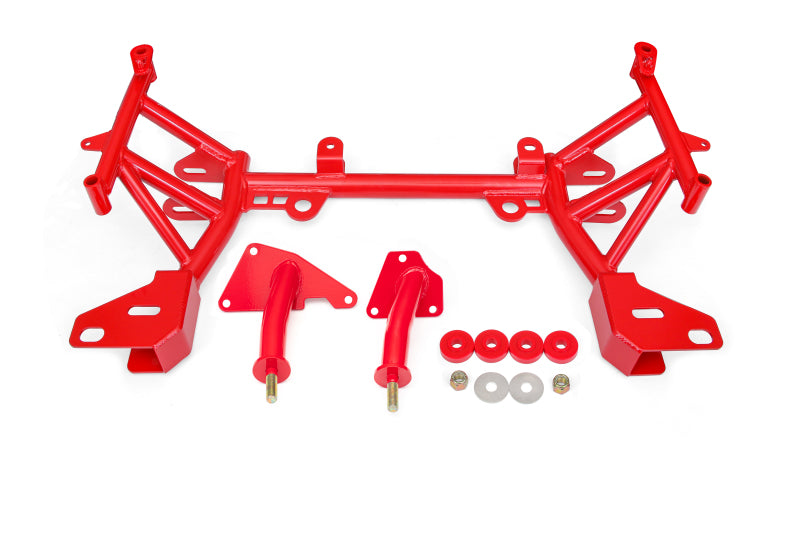 Load image into Gallery viewer, BMR 93-02 4th Gen F-Body K-Member LT1 Motor Mounts Standard Rack Mounts Red
