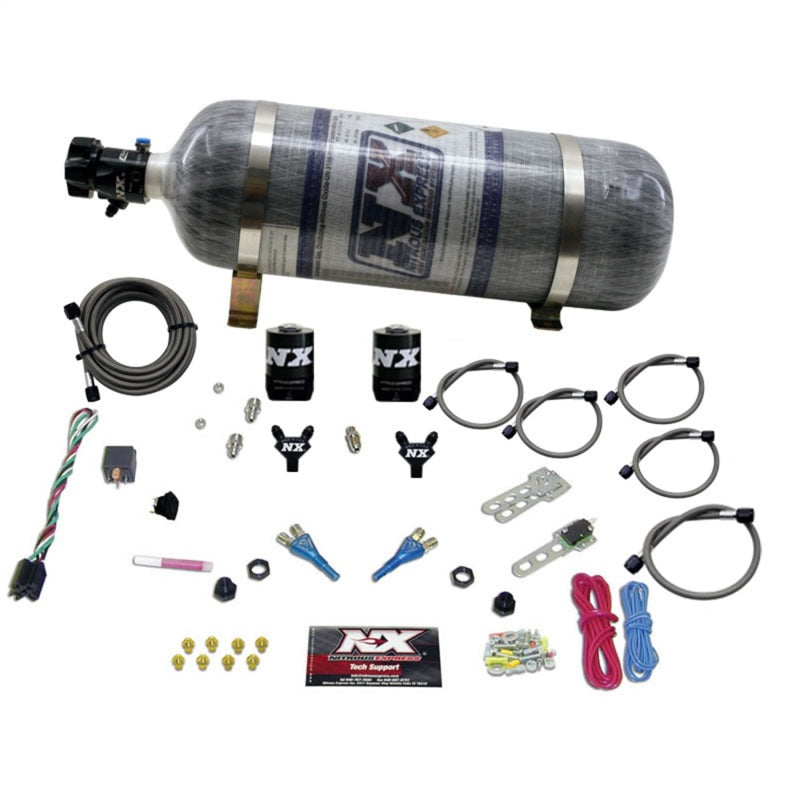 Load image into Gallery viewer, Nitrous Express Ford EFI Dual Nozzle Nitrous Kit (100-300HP) w/Composite Bottle
