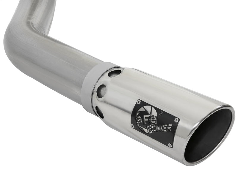 Load image into Gallery viewer, aFe LARGE BORE HD 4in 409-SS DPF-Back Exhaust w/Polished Tip 07.5-12 Dodge Diesel Trucks L6-6.7L(td)
