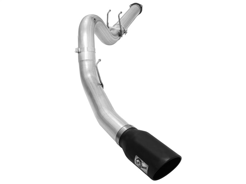 Load image into Gallery viewer, aFe Atlas Exhausts 5in DPF-Back Aluminized Steel Exhaust Sys 2015 Ford Diesel V8 6.7L (td) Black Tip
