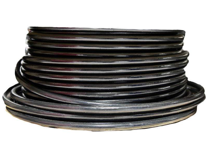Load image into Gallery viewer, Aeromotive PTFE SS Braided Fuel Hose - Black Jacketed - AN-12 x 4ft
