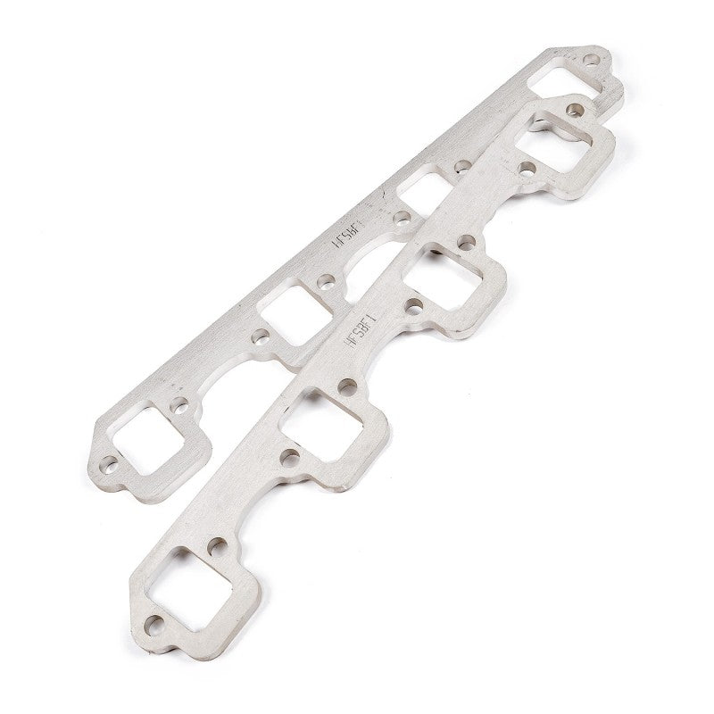 Load image into Gallery viewer, Stainless Works SBF Stock Rectangular Shaped Port 304SS Exhaust Flanges 1-5/8in Primaries (2in BP)
