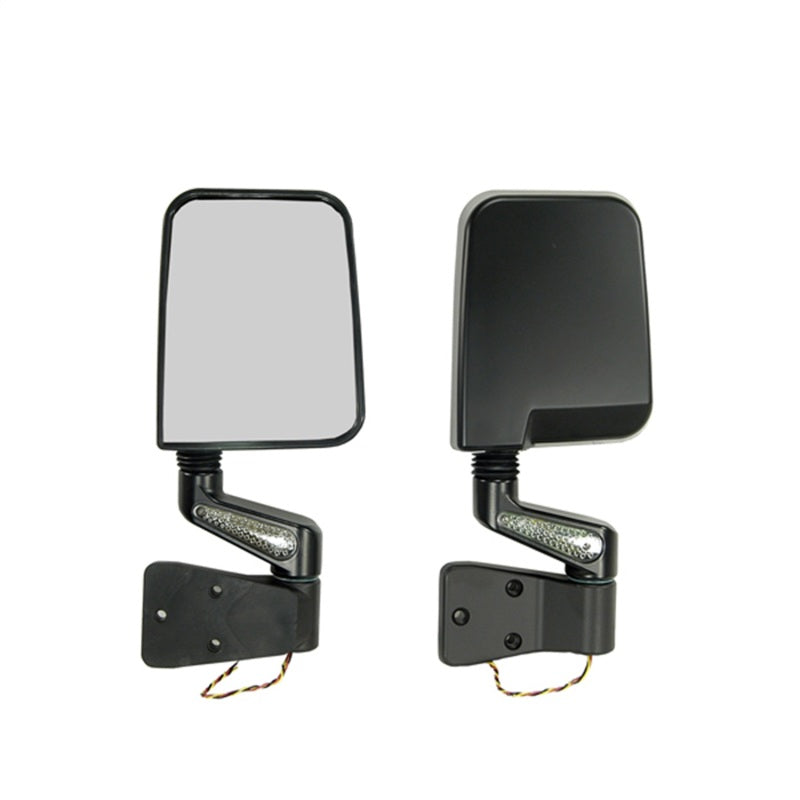 Load image into Gallery viewer, Rugged Ridge 87-02 Jeep Wrangler YJ/TJ Black Door Mirror Kit w/ LED Turn Signals
