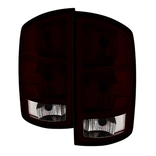 xTune Dodge Ram 1500 02-06 / Ram 2500 3500 03-06 OEM Style Tail Lights Red Smoked ALT-JH-DR02-OE-RSM