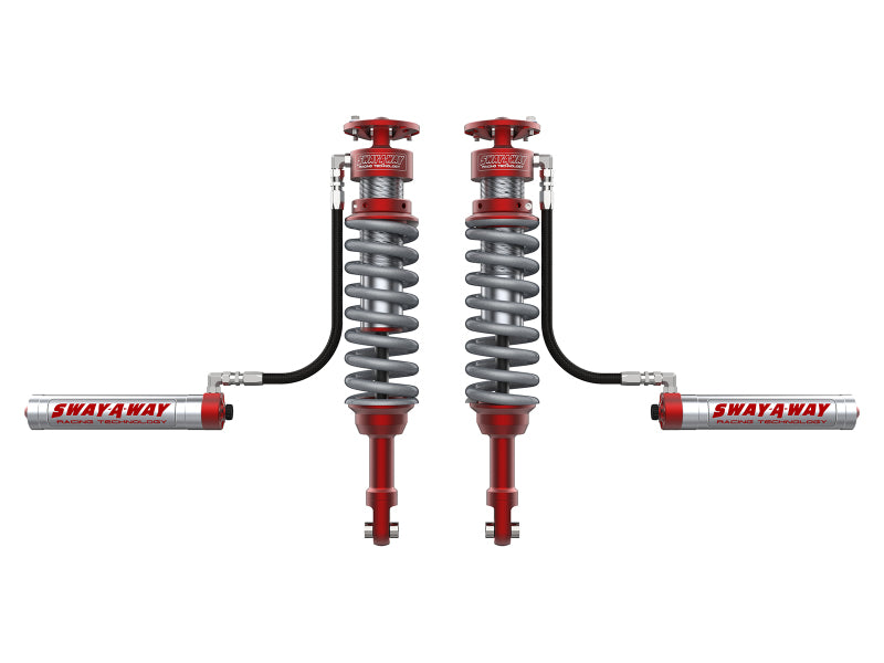 Load image into Gallery viewer, aFe 17-19 Ford F-150 Raptor Sway-A-Way 3.0 Front Coilover Kit w/ Remote Reservoirs and Comp Adj
