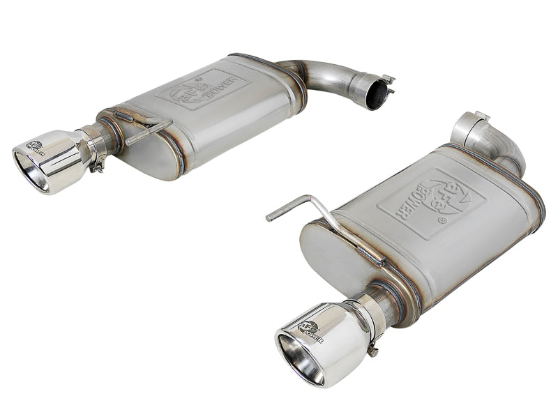 Load image into Gallery viewer, aFe MACH Force-Xp SS Axle Back Exhaust w/Polished Tips 15-17 Ford Mustang GT V8-5.0L
