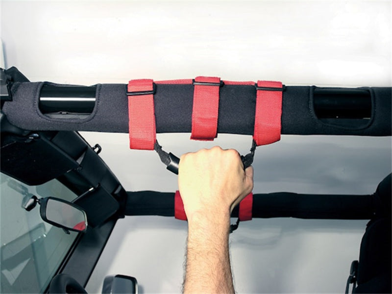 Load image into Gallery viewer, Rugged Ridge Ultimate Grab Handles Red 55-20 CJ/Jeep Wrangler /JT
