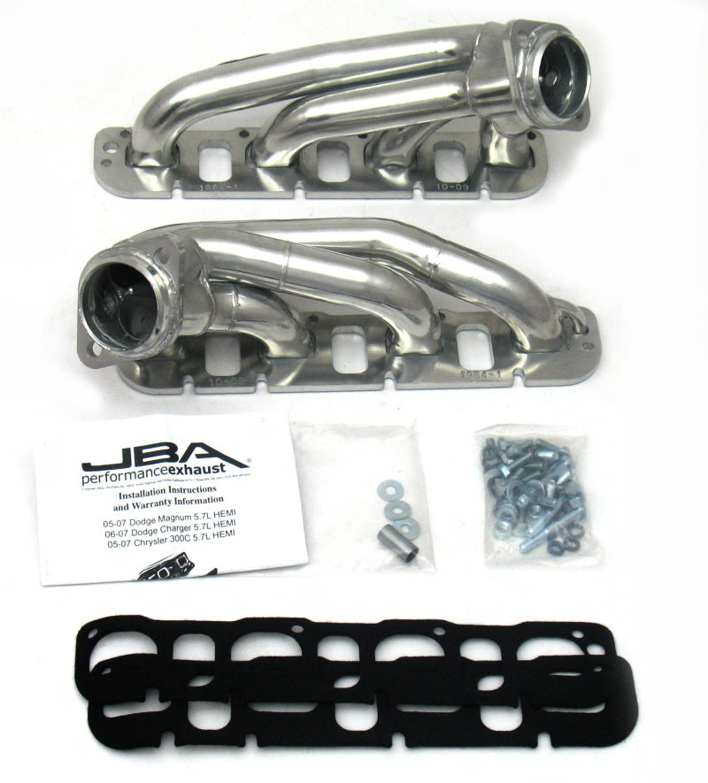 Load image into Gallery viewer, JBA 09-20 Chrysler 5.7L HEMI 1-3/4in Primary Silver Ctd Cat4Ward Header
