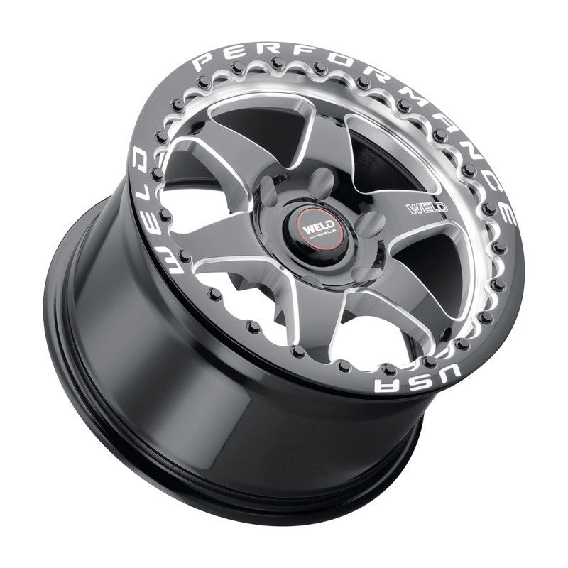 Load image into Gallery viewer, Weld S909 20x11 Ventura 6 Beadlock 6x127 ET36 BS7.375 Gloss BLK MIL DIA 78.1
