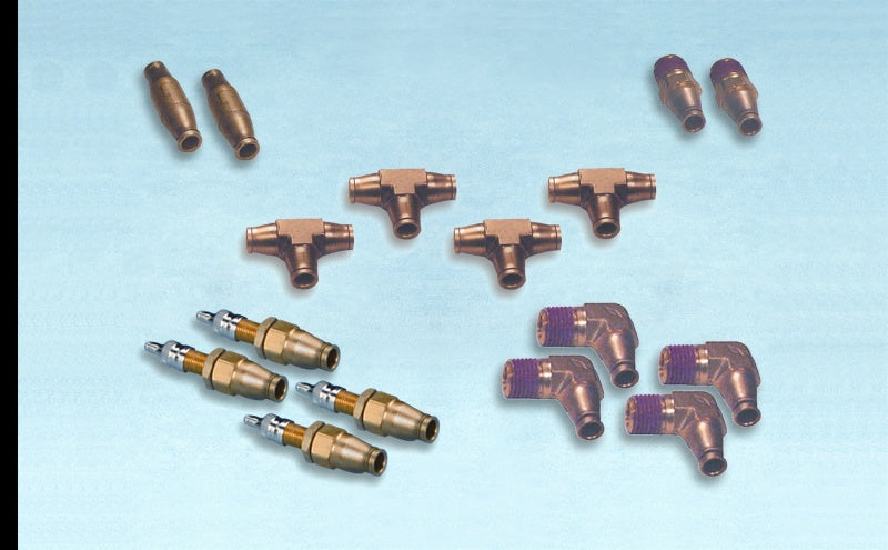 Load image into Gallery viewer, Firestone Dealer Fitting Pack 2 (4) Union Tees / Inflation Valves / Fittings (WR17602360)
