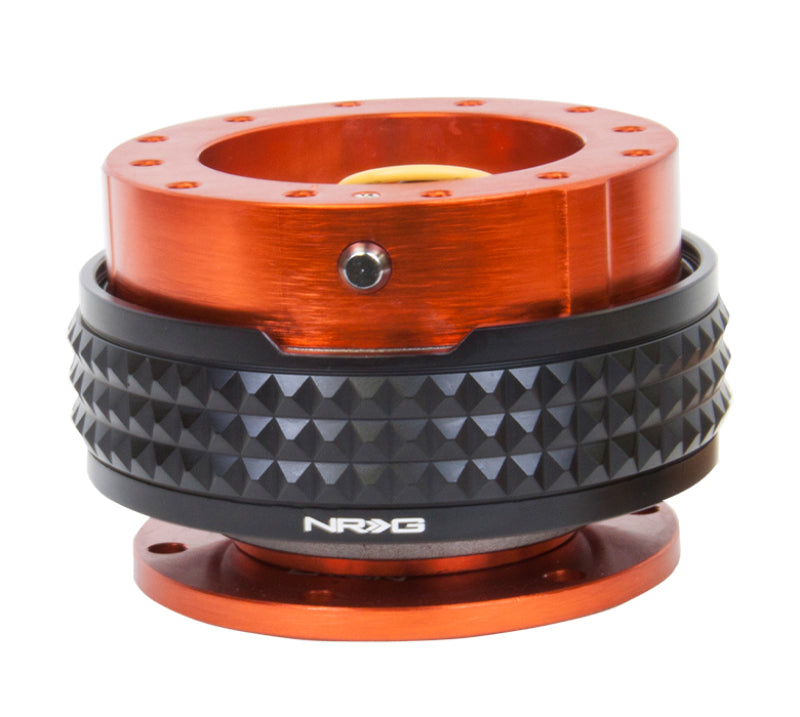 Load image into Gallery viewer, NRG Quick Release Kit - Pyramid Edition - Orange Body / Black Pyramid Ring

