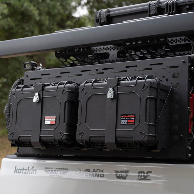 Load image into Gallery viewer, Go Rhino XVenture Gear Hard Case Mount Large 20in. (Mount ONLY for XRS/SRM Racks) - Tex. Blk
