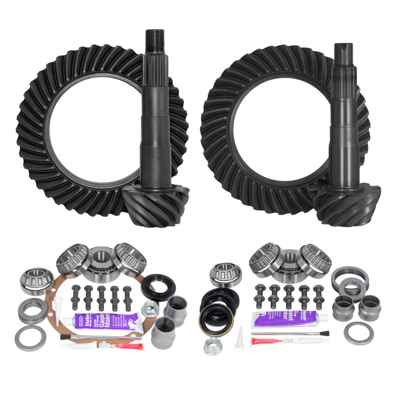 Load image into Gallery viewer, Yukon Gear Ring &amp; Pinion Gear Kit Front &amp; Rear for Toyota 8/8IFS Diff (A/T w/o E-Locker) 4.56 Ratio
