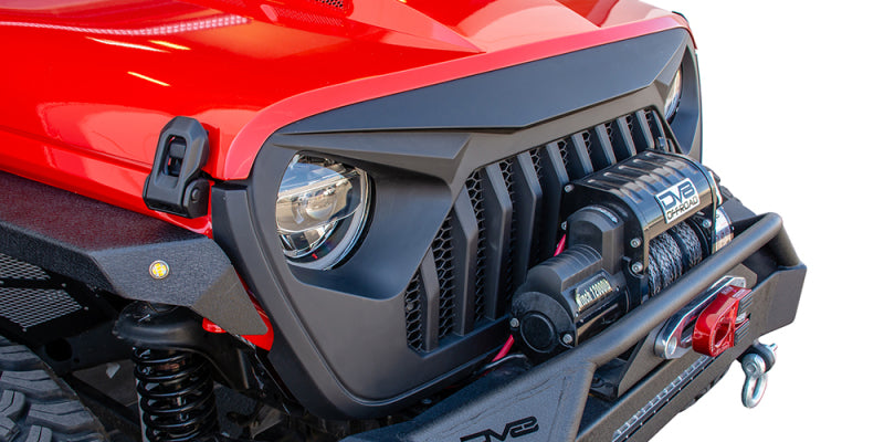 Load image into Gallery viewer, DV8 Offroad 2018+ Jeep JL/ Gladiator Angry Grill
