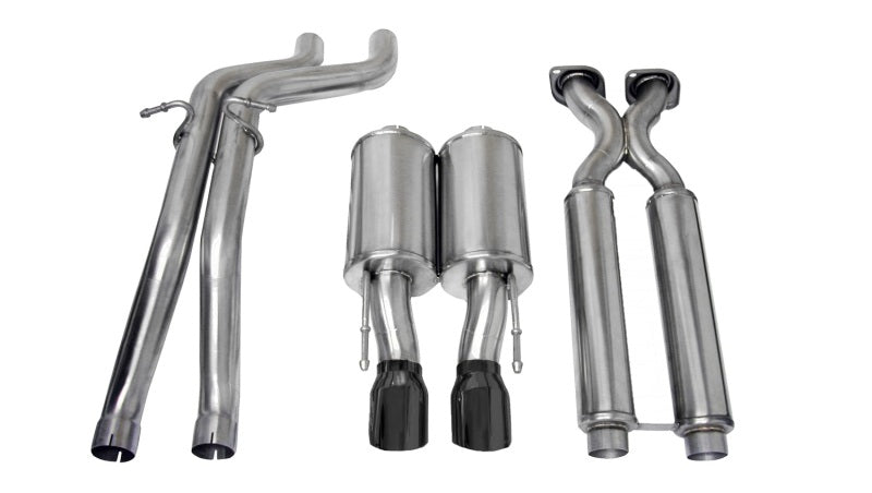 Load image into Gallery viewer, Corsa 2006-2010 Jeep Grand Cherokee 6.1L SRT-8 V8 Black Sport Cat-Back Exhaust

