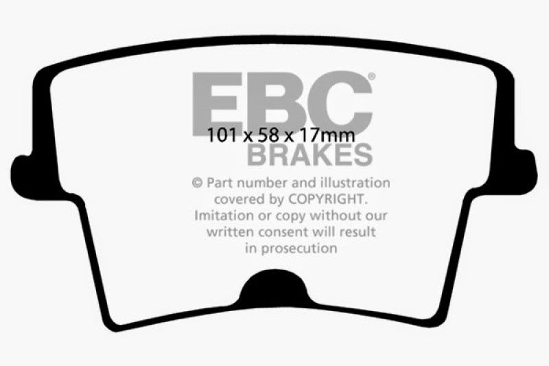 Load image into Gallery viewer, EBC 05-09 Chrysler 300 2.7 Ultimax2 Rear Brake Pads
