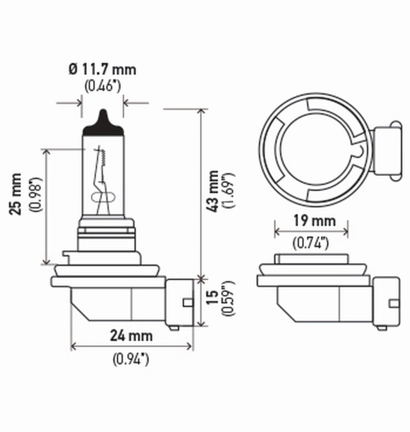 Load image into Gallery viewer, Hella Bulb H11 12V 55W Pgj192 T4 Sb
