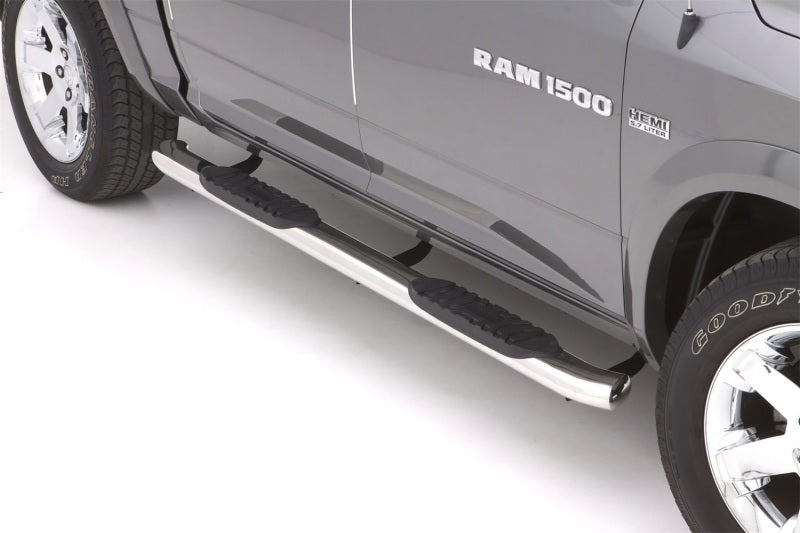 Load image into Gallery viewer, Lund 10-17 Dodge Ram 2500 Crew Cab 5in. Curved Oval SS Nerf Bars - Polished
