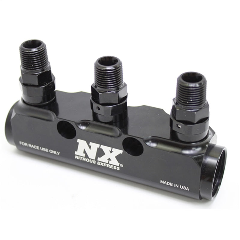 Load image into Gallery viewer, Nitrous Express Fuel Log 3 Port w/ Fittings
