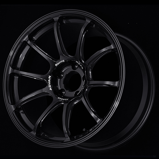 Advan RZ-F2 18x9 +45 5x114.3 Racing Titanium Black Wheel