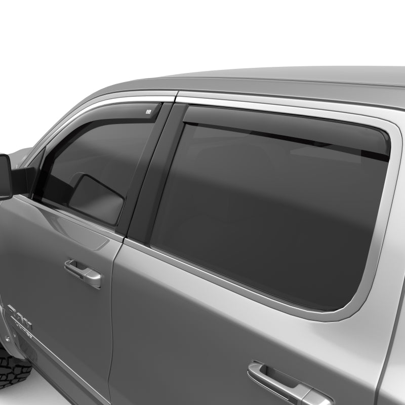 Load image into Gallery viewer, EGR 2019 Dodge Ram 1500 Crew Cab SlimLine In-Channel WindowVisors Set of 4 - Matte Black
