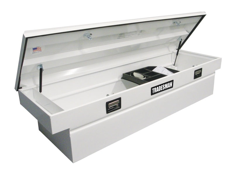 Load image into Gallery viewer, Tradesman Steel Cross Bed Truck Tool Box (70in.) - White
