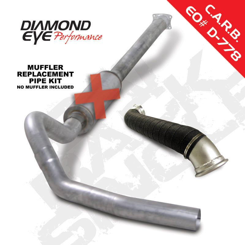 Load image into Gallery viewer, Diamond Eye KIT 4in Catback MRP Single w/ TDP AL 04-05 Chevy/GMC 6.6L Duramax 2500/3500
