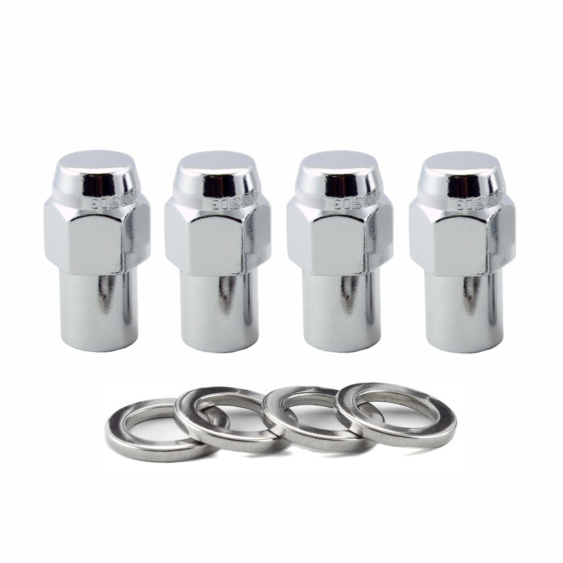 Load image into Gallery viewer, McGard Hex Lug Nut (Reg. Shank - .746in.) 1/2-20 / 13/16 Hex / 1.65in. Length (4-Pack) - Chrome
