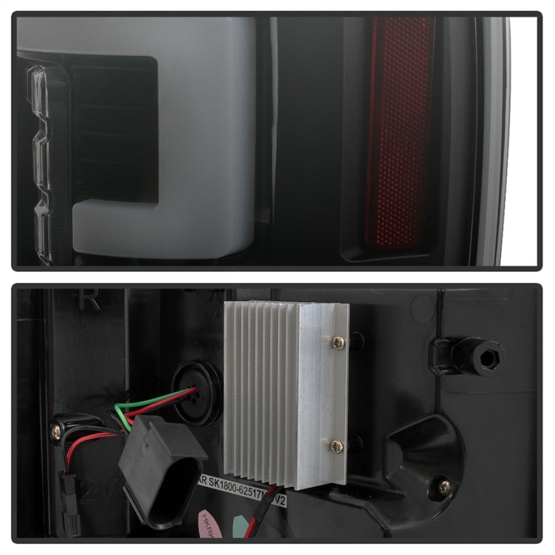 Load image into Gallery viewer, Spyder 17-18 Ford F-250 Super Duty (Excl LED Models) LED Tail Lights - Blk Smk (ALT-YD-FS17-LED-BSM)
