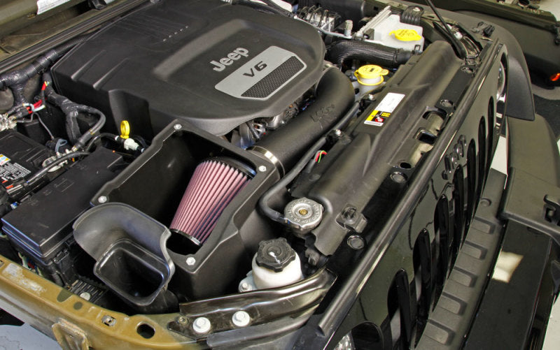 Load image into Gallery viewer, K&amp;N 12-18 Jeep Wrangler 3.6L V6 Performance Intake Kit w/ Snorkel
