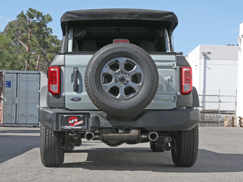 Load image into Gallery viewer, aFe Vulcan 3in 304 SS Axle-Back Exhaust 2021 Ford Bronco L4-2.3L (t)/V6-2.7L (tt) w/ Polished Tips

