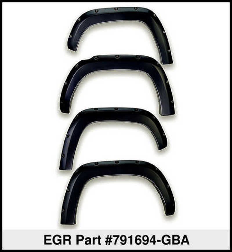 Load image into Gallery viewer, EGR 19-22 Chevrolet Silverado 1500 Traditional Bolt-On Look Fender Flares Black Set Of 4
