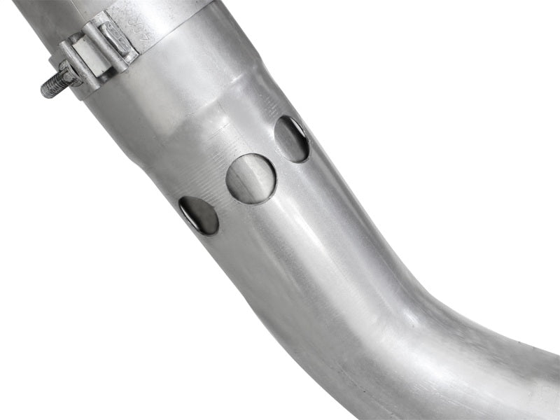 Load image into Gallery viewer, aFe LARGE BORE HD 4in 409-SS DPF-Back Exhaust w/Polished Tip 11-14 Ford Diesel Trucks V8-6.7L (td)
