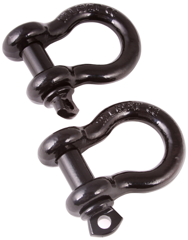 Load image into Gallery viewer, Rugged Ridge 3/4in Black D-Shackles

