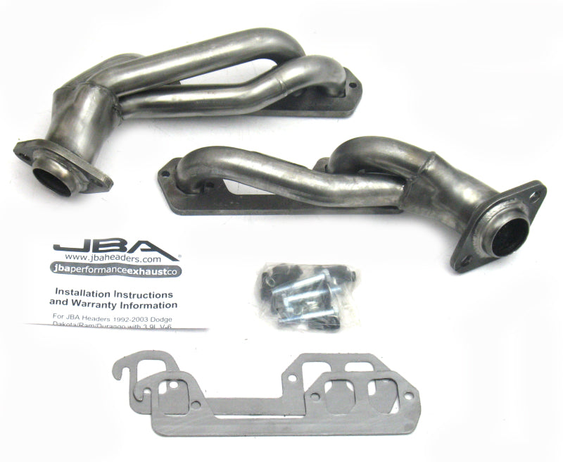 Load image into Gallery viewer, JBA 96-03 Dodge Truck 3.9L V6 1-1/2in Primary Raw 409SS Cat4Ward Header

